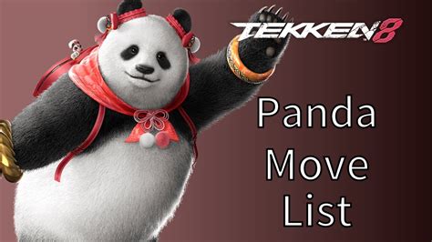 TEKKEN8 Panda Move List YouTube