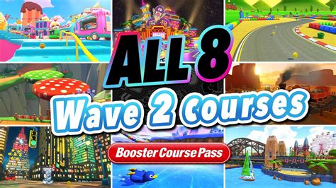 Full Race On All 8 NEW Mario Kart 8 Deluxe Booster Pass WAVE 2 DLC