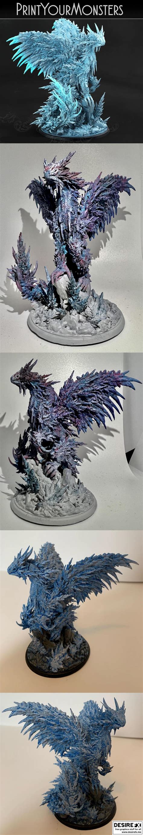 Desire Fx D Models Print Your Monsters Hoarfrost Dragon D Print