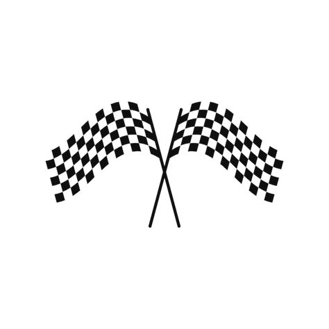 Premium Vector Vector Flag Race Logo Design Template