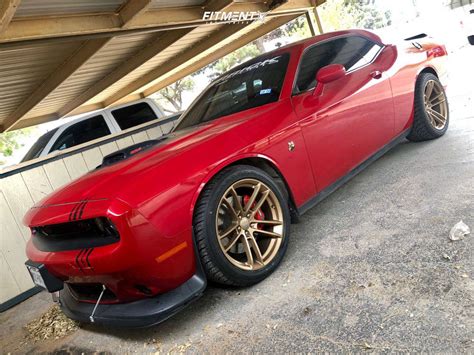 Red Dodge Challenger Hellcat Flow Forged Widebody Style F149 Gallery