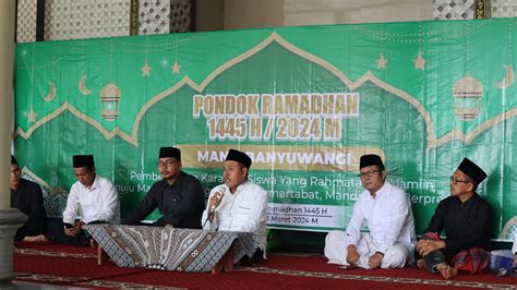 Menyambut Bulan Ramadhan H Man Banyuwangi Mengadakan Pondok