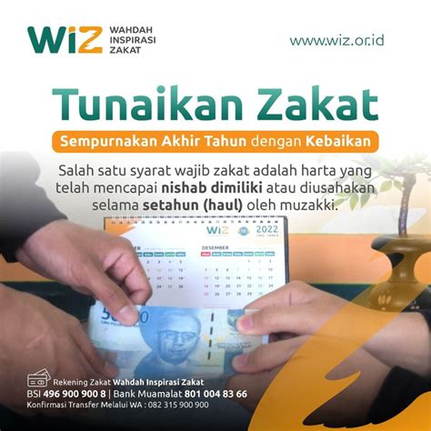 Tunaikan Zakat Sempurnakan Akhir Tahun Dengan Kebaikan Wahdah