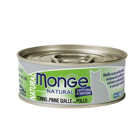 Monge Natural Gatto Adult Pezzetti Di Tonno A Pinne Gialle Con Pollo