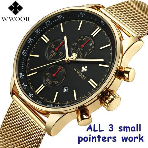 Relogio Masculino 2019 New Gold Chronograph Wristwatches Mens Watch Top Brand Luxury Waterproof