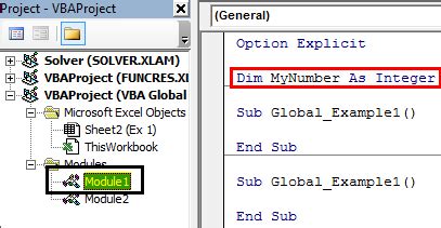 Ways To Use Global Variables In Excel Vba