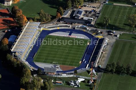 Jena Von Oben Stadion Des Fc Carl Zeiss Auf Dem Ernst Abbe Sportfeld