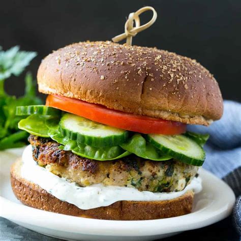 Spinach And Feta Turkey Burgers Recipe Healthy Fitness Meals