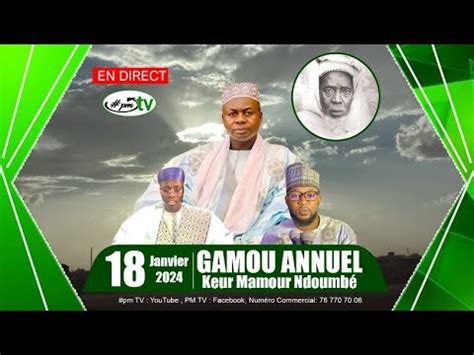 Suite En Direct Gamou Annuel de Keur Mamour Ndoumbé du 18 Janvier 2024