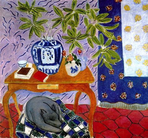 Henri Matisse Interior With A Dog 1934 Matisse Paintings Pablo