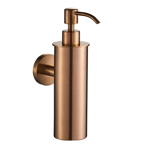 Vos Wall Mounted Soap Dispenser Brushed Bronze Tap Warehouse