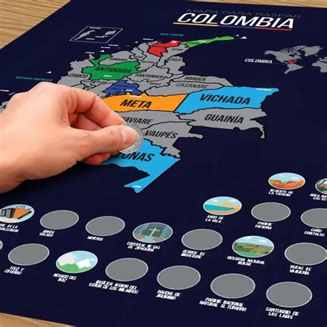 Mapamundi Para Raspar Mapa Colombia Viajes Scratch Map Mebuscar