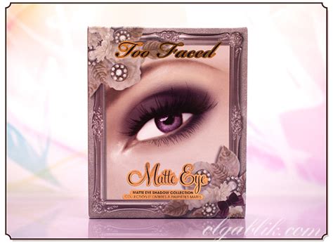 Too Faced Matte Eye Shadow Collection - отзывы на палетку теней