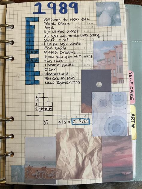 Ranking All Songs Journal Art Rtaylorswift