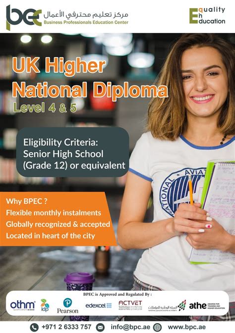 Uk Higher National Diploma Level 4 And 5 School Grades High School