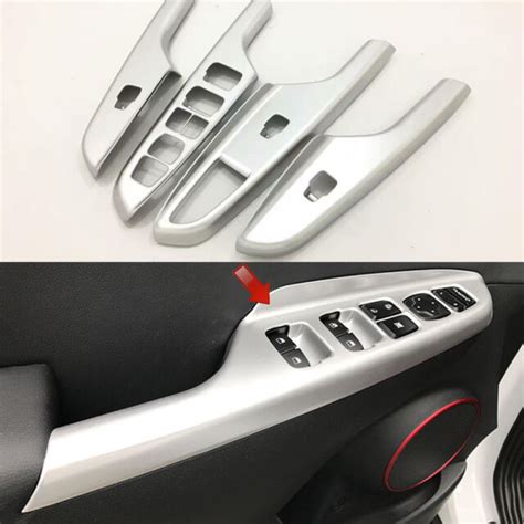 ABS Matte Interior Door Cover Armrest Trim For Hyundai Kona 2017 2018