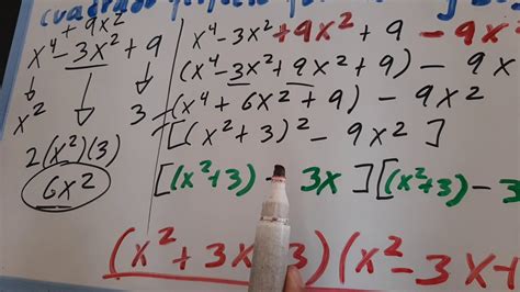 119 Descomposición factorial Factorización de un trinomio cuadrado