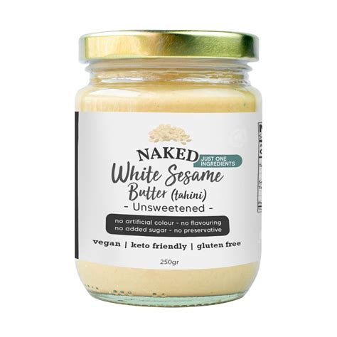 Jual Naked White Sesame Butter Tahini Unsweetened Gr Shopee