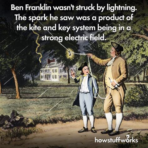 June Ben Franklin Wasn T Struck By Lightning When He Flew His