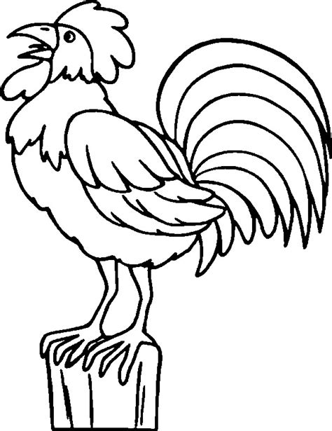 Coloriage Coq gratuit à imprimer