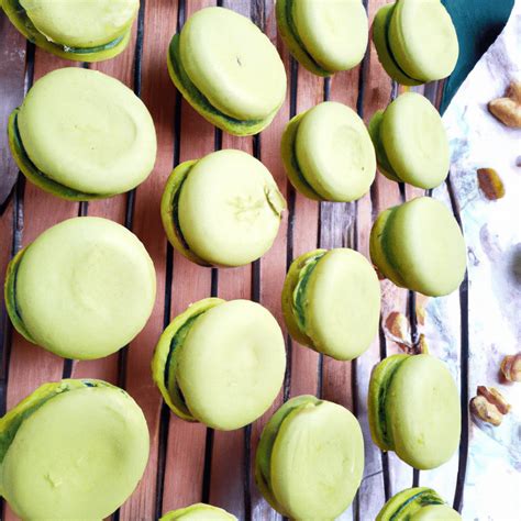 Receta paso a paso Macarons de pistacho y limón con ganache de limón