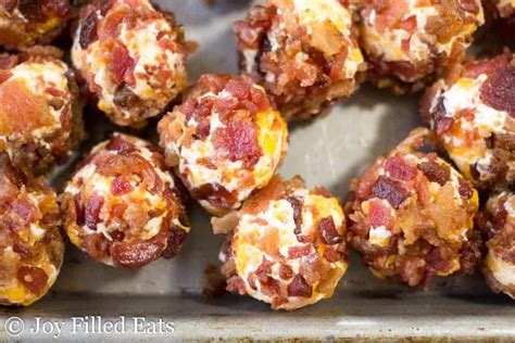 Bacon Cheddar Mini Cheese Balls Low Carb Keto Thm Joy Filled Eats