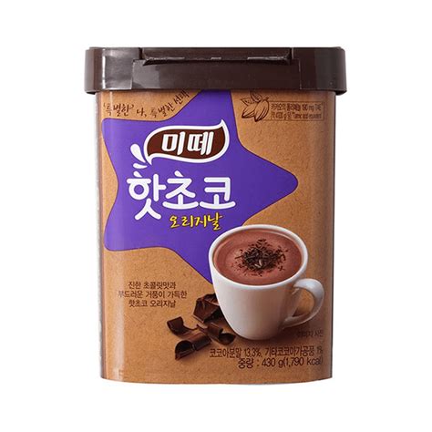Mitte Original Hot Choco G Choco Chocolate Flavors Korean Snacks