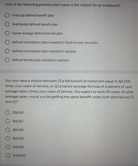 Solved One of the following pension plan types is the | Chegg.com