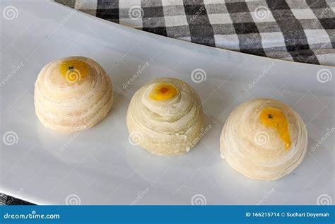 Chinese Pastry Mung Bean With Egg Yolk Stock Photo Image Of Mung