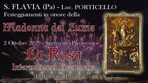 SANTA FLAVIA Pa Loc PORTICELLO MARIA Ss Del LUME 2023 LA ROSA