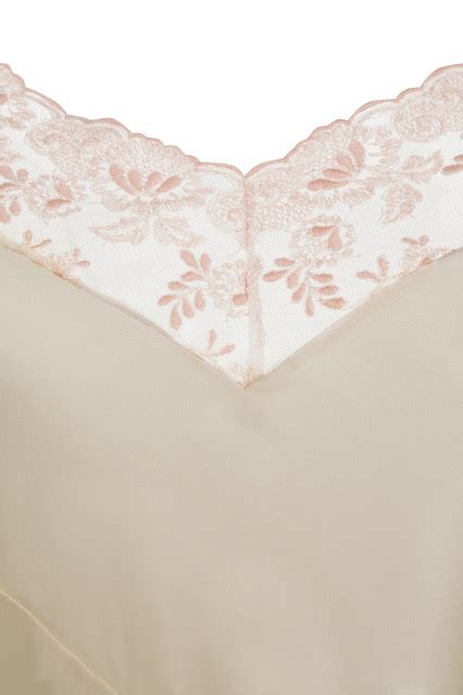 Peach Perfection Pink Silk Slip With Lace Luxury Handcrafted Lingerie