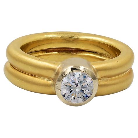 Sophia D 18k Yellow Gold Diamond Ring For Sale At 1stdibs