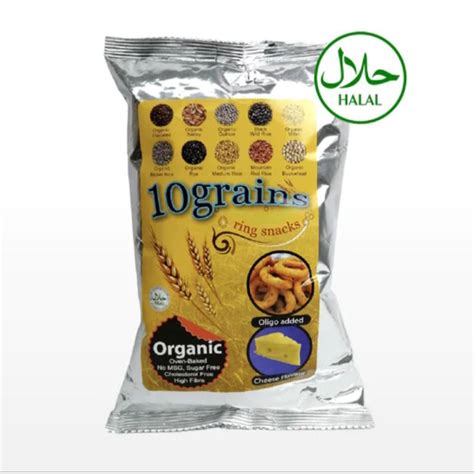 10 grains ring snack cheese flavour baked organic 有机十谷卷芝士味 snek