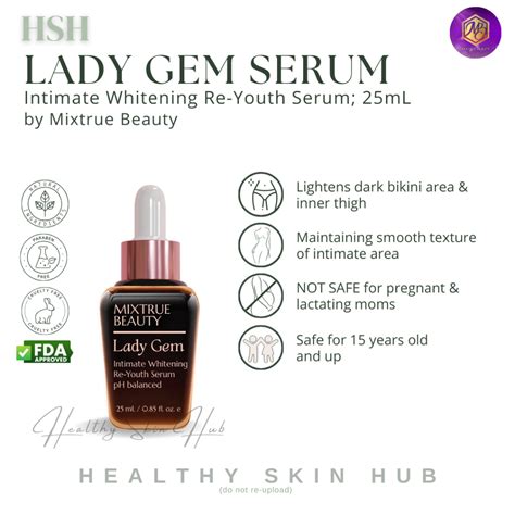 Mixtrue Beauty Lady Gem Serum Intimate Area Whitening Niacinamide Brighten Bikini Line Inner