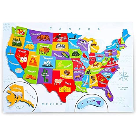 Compare Price United States Magnetic Map On