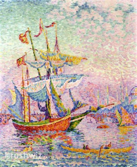 The Golden Horn Bridge By Paul Signac Oil Painting Reproduction