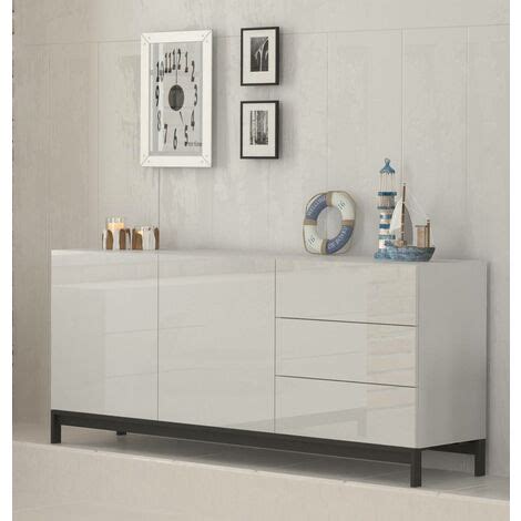 Dmora Credenza Moderna A Ante E Cassetti Made In Italy Madia Da