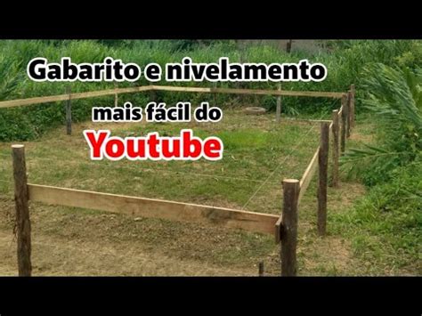 como fazer GABARITO da casa marcação da obra pra iniciantes YouTube