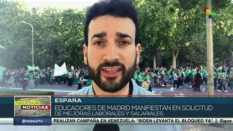 Educadores de España exigen mejoras laborales Vídeo Dailymotion