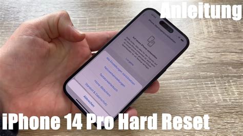 Apple Iphone Pro Hard Reset Reboot Bei Funktion Verlust