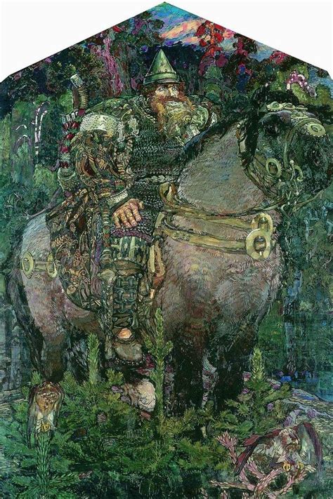 Картина "Богатырь", Михаил Врубель, 1899