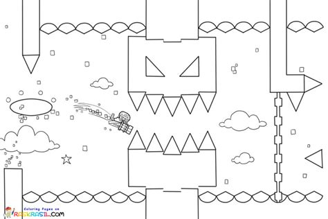 Geometry Dash Coloring Pages