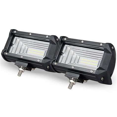 W Led Work Light Bar Inch Lm Flood Light Bar Truck V V For