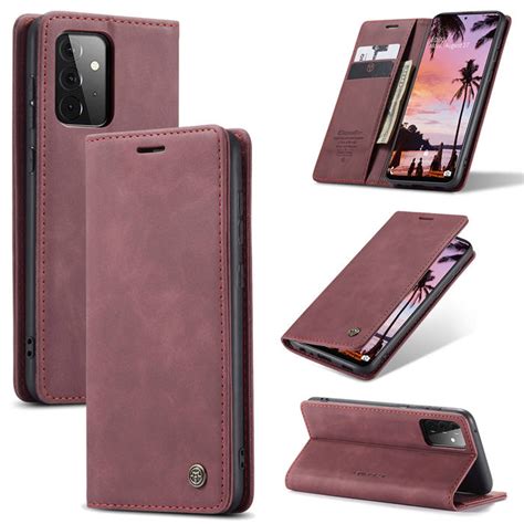 Caseme Samsung Galaxy A Wallet Kickstand Magnetic Case Red