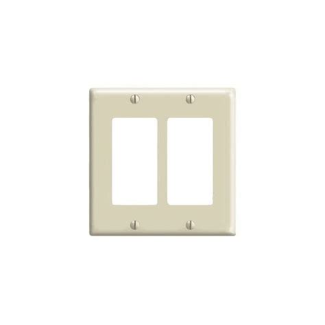 Tapa Sencilla Decora De 2 Gang De Color Crema LEVITON