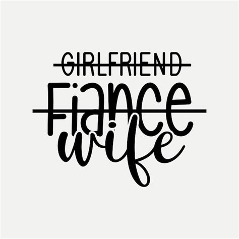 Premium Vector | Girlfriend fiance wife