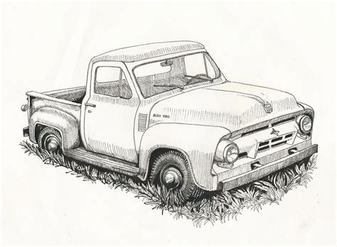 Classic Truck Coloring Pages Coloring Pages