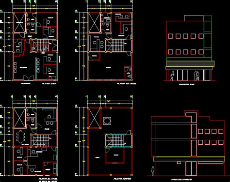 Planos De Edificios De Oficinas Dwg Image To U