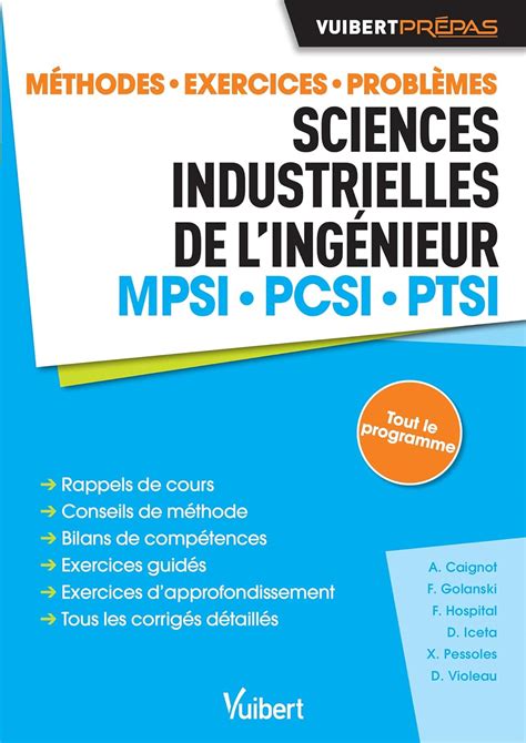 Amazon fr Sciences industrielles de l ingénieur MPSI PCSI PTSI