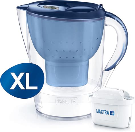 Cana Filtranta Apa Brita Marella Xl Albastra Capac Cu Clapeta